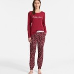 Dámské pyžamo QS6154-MZY červená – Calvin Klein
