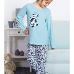 Dětské pyžamo dlouhé Dvě pandy