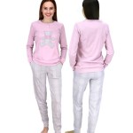 Dámské pyžamo FA6835PB růžovošedá – Noidinotte