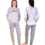 Dámské pyžamo FA6859PB šedá – Noidinotte