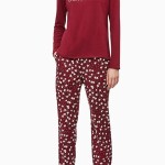 Dámské pyžamo QS6154E-ABQ červená – Calvin Klein