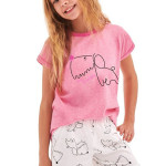 Dívčí pyžamo Hanička růžové dog