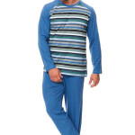 Pánské bavlněné pyžamo Henry modré
