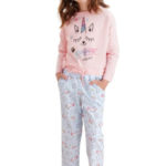 Dívčí pyžamo Nadia růžové jednorožec