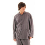 FRED – pánské pyžamo šedý proužek