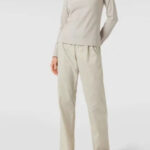 Dámské pyžamo QS6350E 1T6 – béžová – Calvin Klein