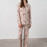 Vamp – Dvoudílné dámské pyžamo – Mya 17045 – Vamp