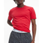 Pánské pyžamo NB3324E 68L červená/černá – Calvin Klein