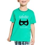 Chlapecké bavlněné pyžamo Damian Superhero zelené