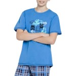 Chlapecké pyžamo Franta modré