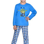 Chlapecké pyžamo Mimoň super hero modré