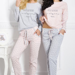 Dámské pyžamo 1190 Nadia grey-pink