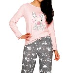 Dámské pyžamo Oda 1193 pink-grey