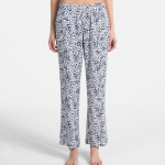 Dámské pyžamové kalhoty QS6028E-EFZ modrobílá – Calvin Klein