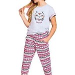Dívčí bavlněné pyžamo Beky sovička
