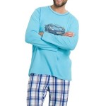 Pánské pyžamo Leon modré